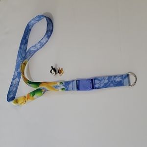 🦋 Tinkerbell Disney Lanyard with Mickey Pin